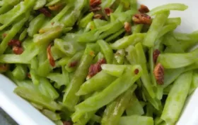Buttery Pecan Green Beans
