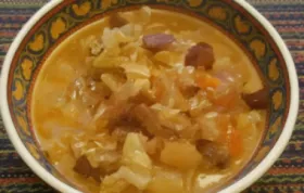 Cabbage Veggie Cream Soup