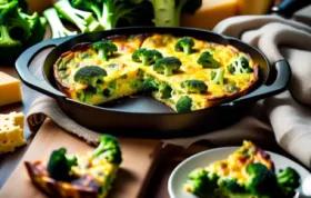 Cheesy and delicious Broccoli Cheddar Frittata recipe