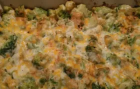 Cheesy Broccoli Casserole with a Crunchy Bread Crumb Topping