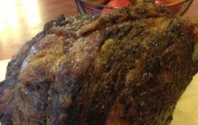 Chef James' Holiday Prime Rib with Cabernet and Dried Cherry Sauce