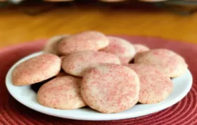 Chewy and Delicious Strawberry Sugar Cookies Recipe