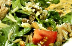 Chicken Florentine Salad with Orzo Pasta