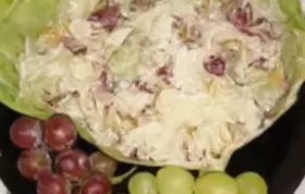 Chicken Pasta Salad with Cashews and Dried Cranberries