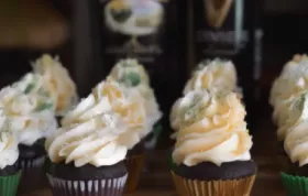 Chocolate Guinness Cupcakes with Irish Cream Frosting