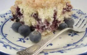 Classic and Delicious Grandma's Blueberry Buckle Recipe