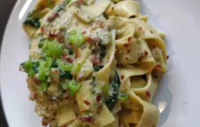 Classic Pasta alla Carbonara Recipe with Pancetta and Parmesan Cheese