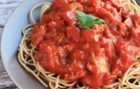 Classic Spaghetti with Homemade Tomato Sauce Recipe