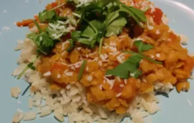 Coconut Curry Lentil Stew Recipe