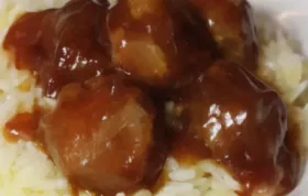 Connie's Sweet and Sour Christmas Meatballs