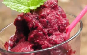 Cool down with a refreshing Sour Cherry Sorbet