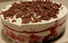 Cranberry Ice Cream Swirl Cake