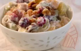Cranberry Waldorf with Yogurt
