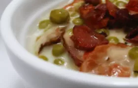 Creamed Peas with Bacon