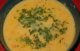 Creamy and delicious cheese soup recipe