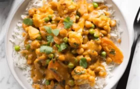 Creamy and flavorful chickpea curry with a twist