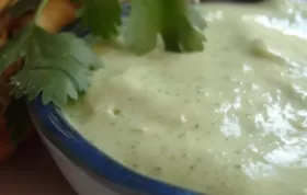 Creamy and flavorful cilantro sauce to enhance any dish