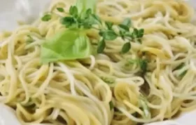 Creamy and flavorful Fettuccine with Garlic Herb Butter