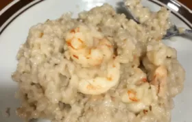 Creamy and flavorful Instant Pot Shrimp Scampi Risotto recipe