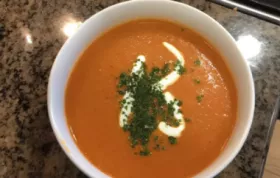 Creamy and flavorful tomato bisque with a hint of smoky gouda cheese.