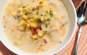 Creamy and flavorful vegan corn chowder recipe