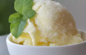 Creamy and tangy key lime ice cream