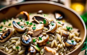 Creamy Boursin Orzo with Chicken and Mushrooms Recipe