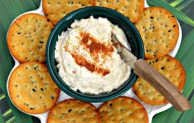 Creamy Chicken Spread with a Hint of Spice and Fresh Herbs