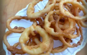 Crispy and delicious beer-batter onion rings