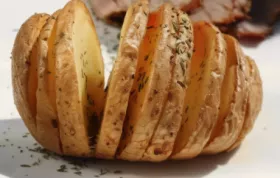 Crispy Hasselback Air Fryer Potatoes