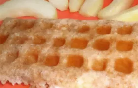 Dairy and Wheat Free Apple Cinnamon Spelt Waffles