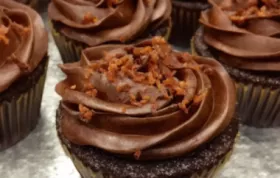 Decadent and Savory Dark Chocolate Bacon Cupcakes