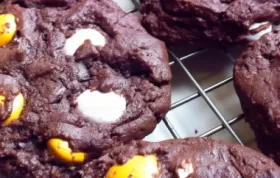 Decadent Chocolate Candy Brownie Cookies Recipe