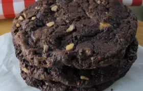 Decadent Chocolate Toffee Cookies Recipe