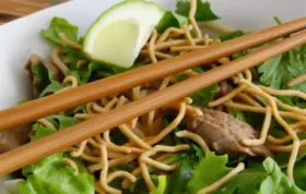 Delicious American twist on Vietnamese Cao Lau noodle bowl