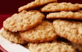 Delicious and Chewy Oatmeal Cookies Recipe