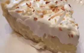 Delicious and Classic Old-Fashioned Coconut Cream Pie Recipe