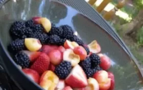 Delicious and colorful Rainbow Fruit Salad