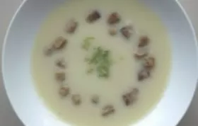 Delicious and Comforting Celery Root Soup with Crunchy Croutons