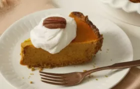 Delicious and Creamy Pumpkin Cheesecake Pie Recipe