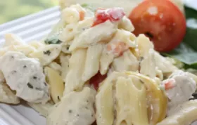 Delicious and Creamy Summer Squash Chicken Alfredo