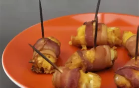 Delicious and crispy bacon-wrapped tater tots recipe