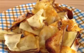 Delicious and Crispy Smokey Parmesan Sweet Potato Chips Recipe