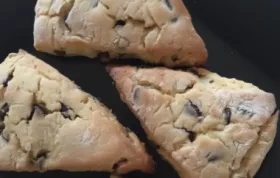 Delicious and decadent chocolate chip scones fit for royalty