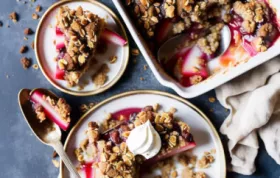 Delicious and Decadent Royal Rhubarb Crisp Recipe