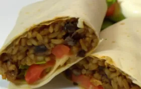 Delicious and Easy Black Bean and Rice Burritos Recipe