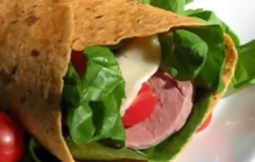 Delicious and easy-to-make beef and swiss wrap recipe