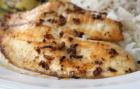 Delicious and easy-to-make pan-fried tilapia with a tangy lemon butter sauce