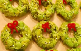 Delicious and Festive Frosted Christmas Wreath Cookies for the Holidays
