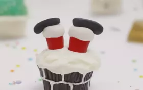 Delicious and Festive Santa Leg Cupcakes